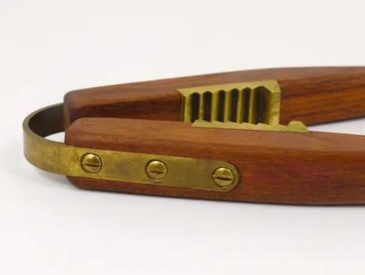  Werkst tte Carl Aub ck Carl Aubock Mid Century Teak Brass Nutcracker Vienna Austria 1950s