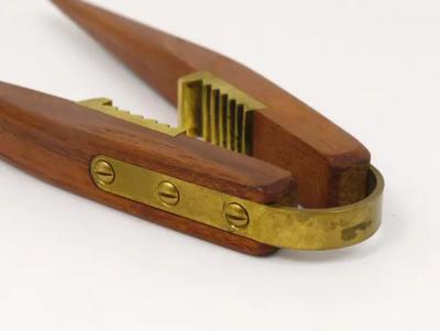  Werkst tte Carl Aub ck Carl Aubock Mid Century Teak Brass Nutcracker Vienna Austria 1950s