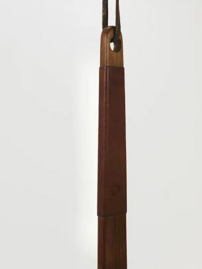  Werkst tte Carl Aub ck Carl Aubock Midcentury Walnut Leather Clothes Brush Austria 1950s