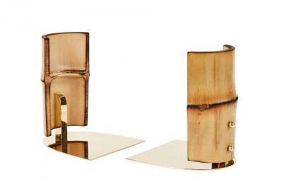  Werkst tte Carl Aub ck Carl Aubock Model 1937 Bamboo Bookends