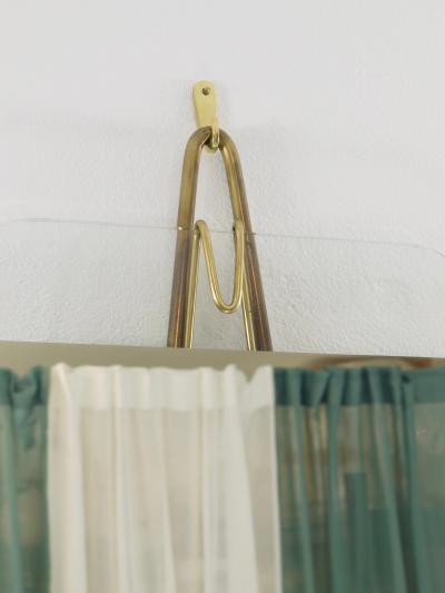  Werkst tte Carl Aub ck Carl Aubock Vienna Rare Brass Wall Mirror No 38 Austria 1950s