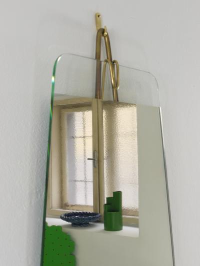  Werkst tte Carl Aub ck Carl Aubock Vienna Rare Brass Wall Mirror No 38 Austria 1950s