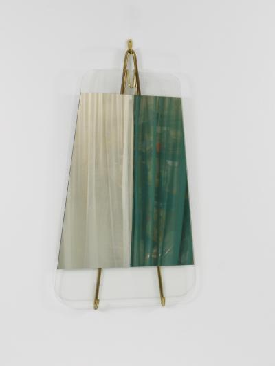  Werkst tte Carl Aub ck Carl Aubock Vienna Rare Brass Wall Mirror No 38 Austria 1950s