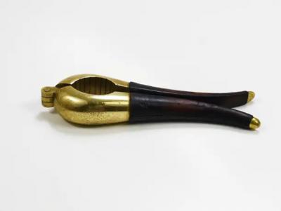  Werkst tte Carl Aub ck Carl Aubock Vienna Signed Vintage Brass Leather Nutcracker Austria 1950s