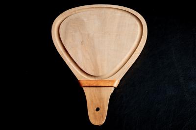  Werkst tte Carl Aub ck Carved Wooden Cutting Board with Leather Strap by Werkst tte Carl Aub ck