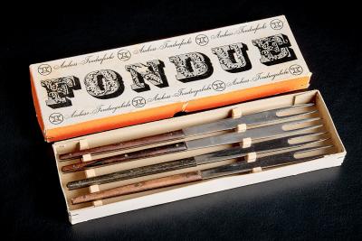  Werkst tte Carl Aub ck Fondue Forks Set in Original Box by Werkst tte Carl Aub ck