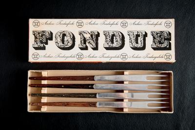  Werkst tte Carl Aub ck Fondue Forks Set in Original Box by Werkst tte Carl Aub ck