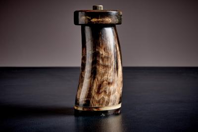  Werkst tte Carl Aub ck Horn Pepper Mill with Brass Detail by Werkst tte Carl Aub ck