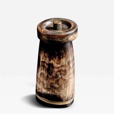  Werkst tte Carl Aub ck Horn Pepper Mill with Brass Detail by Werkst tte Carl Aub ck
