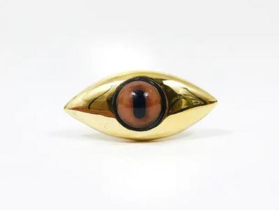  Werkst tte Carl Aub ck Iconic Carl Aub ck Handcrafted Eye Bottle Stopper 4538 Cork Brass Austria