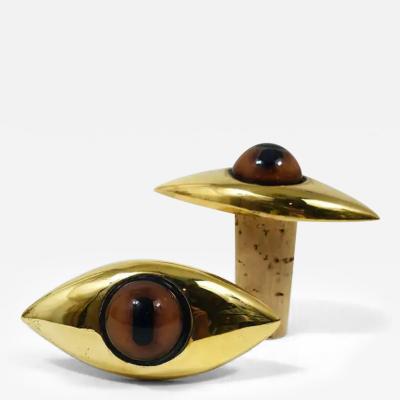  Werkst tte Carl Aub ck Iconic Carl Aub ck Handcrafted Eye Bottle Stopper 4538 Cork Brass Austria
