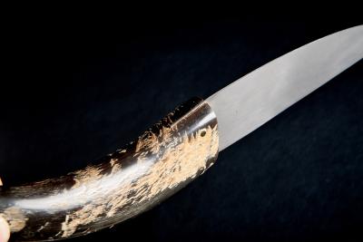  Werkst tte Carl Aub ck Knife with Curved Horn Handle by Werkst tte Carl Aub ck