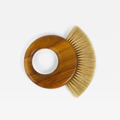  Werkst tte Carl Aub ck Large Carl Aubock Midcentury Walnut Ring Clothes Brush Austria 1950s