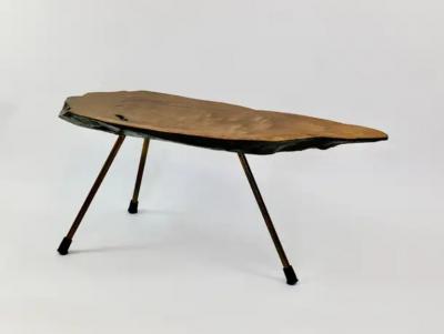  Werkst tte Carl Aub ck Original Carl Aubock Large Mid Century Walnut Tree Trunk Coffee Table 1950s