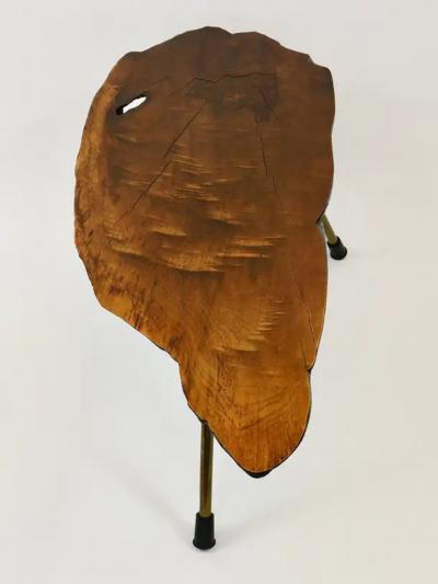  Werkst tte Carl Aub ck Original Carl Aubock Large Mid Century Walnut Tree Trunk Coffee Table 1950s