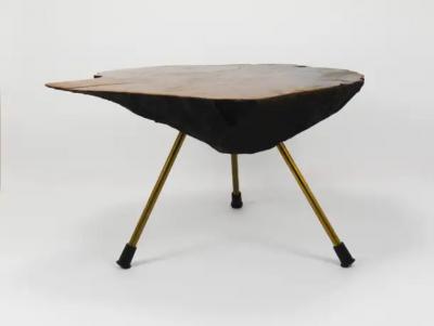  Werkst tte Carl Aub ck Original Carl Aubock Walnut Tree Trunk Coffee or Side Table 1950s