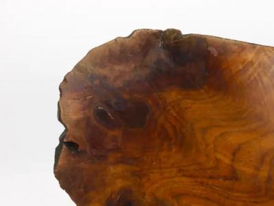  Werkst tte Carl Aub ck Original Carl Aubock Walnut Tree Trunk Coffee or Side Table 1950s