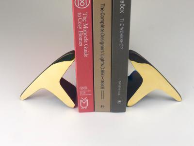  Werkst tte Carl Aub ck Pair Carl Aub ck Minimalist Mid Century Brass Bookends 3847 Vienna Austria