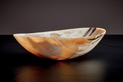  Werkst tte Carl Aub ck Pair of Polished Horn Bowls by Werkst tte Carl Aub ck