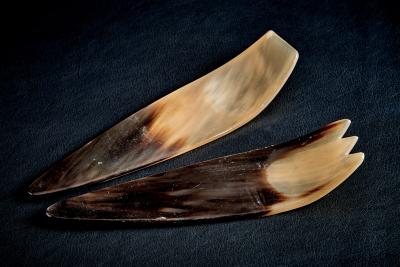  Werkst tte Carl Aub ck Salad Servers made of Horn by Werkst tte Carl Aub ck