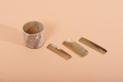  Werkst tte Carl Aub ck Set of Three Combs and a Jar by Carl Aub ck Austria