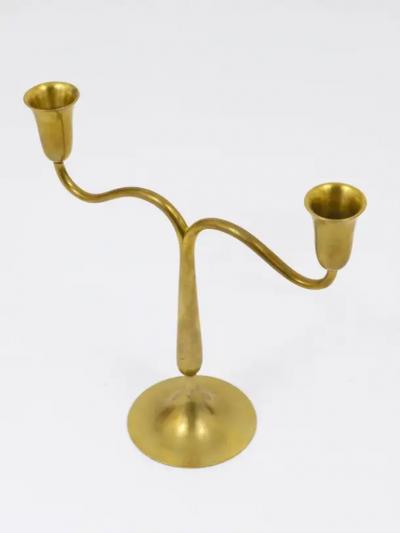  Werkst tte Hagenauer Wien Hagenauer Vienna Brass Candelabra Mid Century Candle Holder Austria 1940s