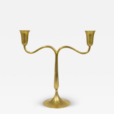  Werkst tte Hagenauer Wien Hagenauer Vienna Brass Candelabra Mid Century Candle Holder Austria 1940s