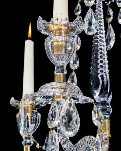  Werner Mieth A PAIR OF NEOCLASSICAL CUT GLASS WALL LIGHTS ATTRIBUTED TO WERNER MIETH