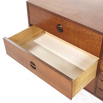  West Michigan Furniture Co Arne Vodder Style West Michigan Furniture Mid Century Walnut Lowboy Dresser