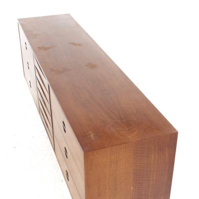  West Michigan Furniture Co Arne Vodder Style West Michigan Furniture Mid Century Walnut Lowboy Dresser