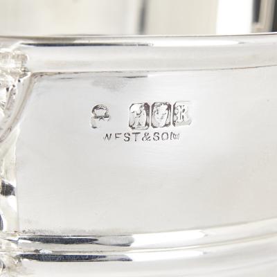  West Son Silver bowl and spoon in fitted case by Irish firm West Son
