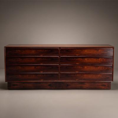  Westnofa Furniture Brazilian Rosewood 8 Drawer Dresser by Westnofa