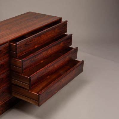  Westnofa Furniture Brazilian Rosewood 8 Drawer Dresser by Westnofa