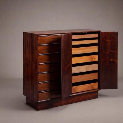  Westnofa Furniture Brazilian Rosewood Gentlemans Dresser Chest by Westnofa Sweden