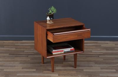 Westnofa Furniture Mid century Single Teak Night Stand by Westnofa