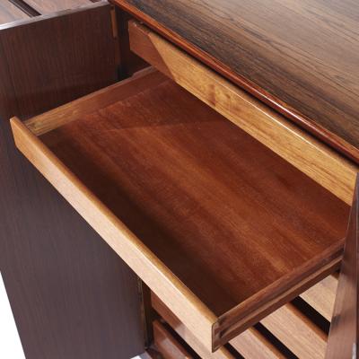  Westnofa Furniture Westnofa MCM Danish Rosewood 14 Drawer Armoire Gentlemans Chest Highboy Dresser