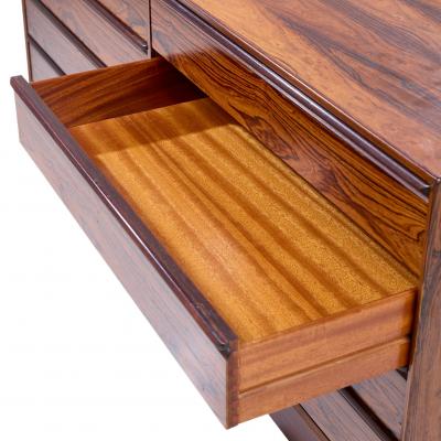  Westnofa Furniture Westnofa Mid Century Danish Rosewood 8 Drawer Lowboy Dresser