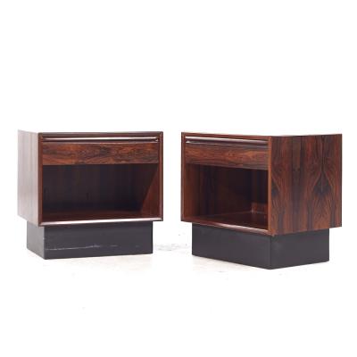 Westnofa Furniture Westnofa Mid Century Danish Rosewood Nightstands