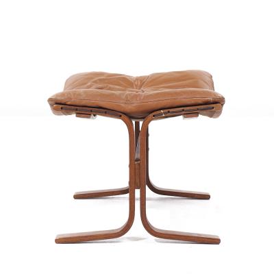  Westnofa Furniture Westnofa Siesta Mid Century Leather and Bentwood Ottoman