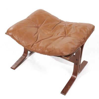  Westnofa Furniture Westnofa Siesta Mid Century Leather and Bentwood Ottoman