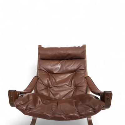  Westnofa Furniture Westnofa Siesta leather lounge chair by Ingmar Relling 1960