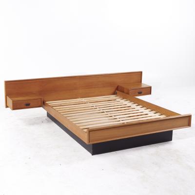  Westnofa Furniture Westnofa Style Mid Century Danish Teak Queen Platform Bed with Nightstands