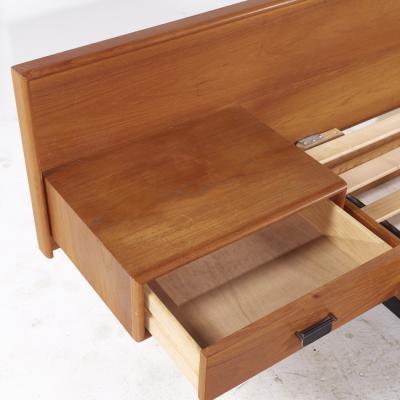  Westnofa Furniture Westnofa Style Mid Century Danish Teak Queen Platform Bed with Nightstands