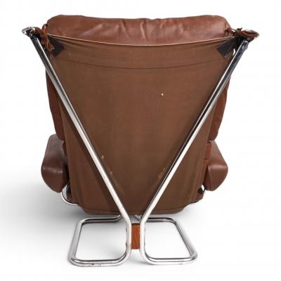  Westnofa Furniture Westnofa Wing Leather Armchair by Harald Relling 1970