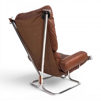  Westnofa Furniture Westnofa Wing Leather Armchair by Harald Relling 1970