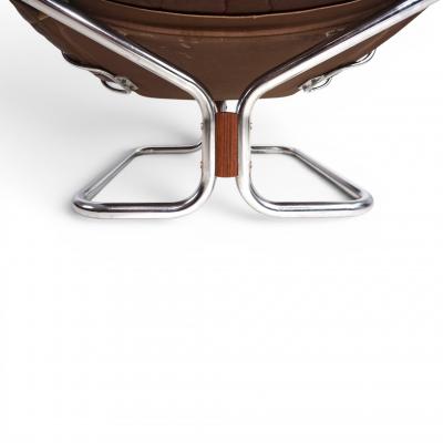  Westnofa Furniture Westnofa Wing Leather Armchair by Harald Relling 1970