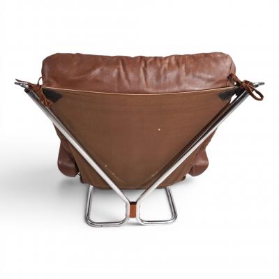  Westnofa Furniture Westnofa Wing Leather Armchair by Harald Relling 1970