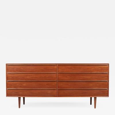  Westnofa of Norway Mid Century Modern 8 Drawer Teak Dresser by Westnofa