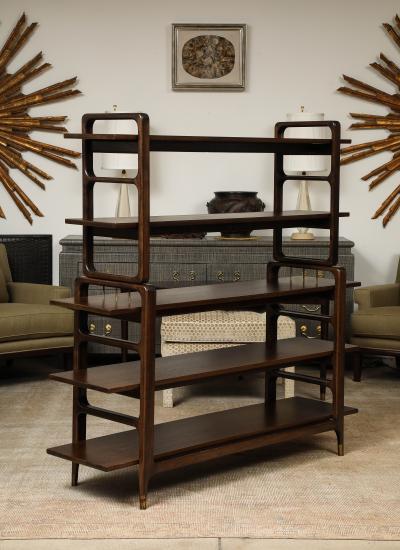  White Furniture Company Two part Adjustable Mahogany Bookcase