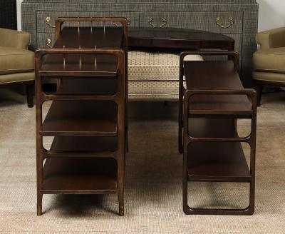  White Furniture Company Two part Adjustable Mahogany Bookcase